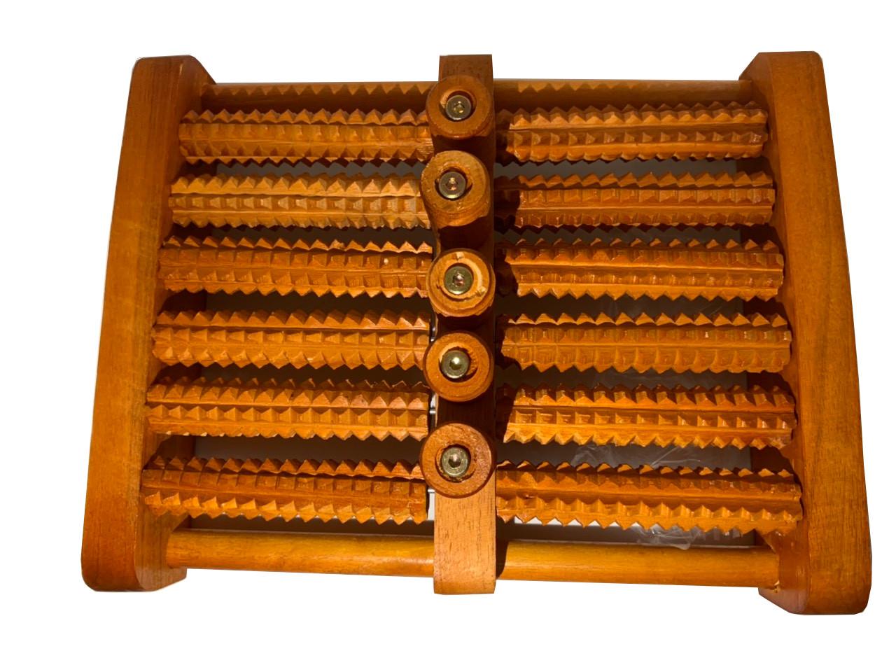 Bàn lăn chân gỗ Massage 6 hàng ( 31 x 24 x 10 cm)