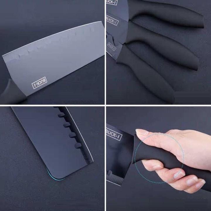 BỘ DAO 5 MÓN BUCK BLACK CAO CẤP