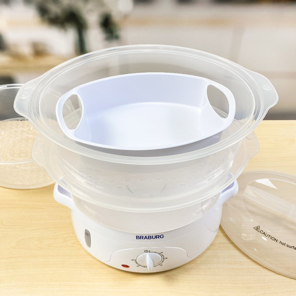Nồi hấp điện 3 tầng Braburg B3K