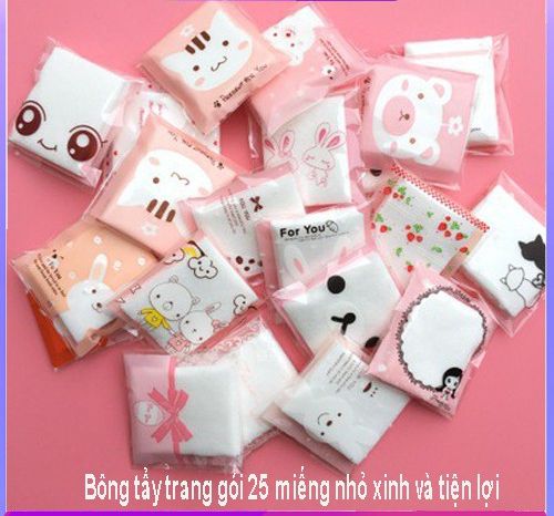 Bông Tẩy Trang MỎNG Cotton Pad 25 Miếng mini tonner mask chính hãng Tẩy Trang Cho Da Dầu Mụn Và Da Nhạy Cảm Da Thường nội địa sỉ rẻ MAKEUP REMOVER WE STORE