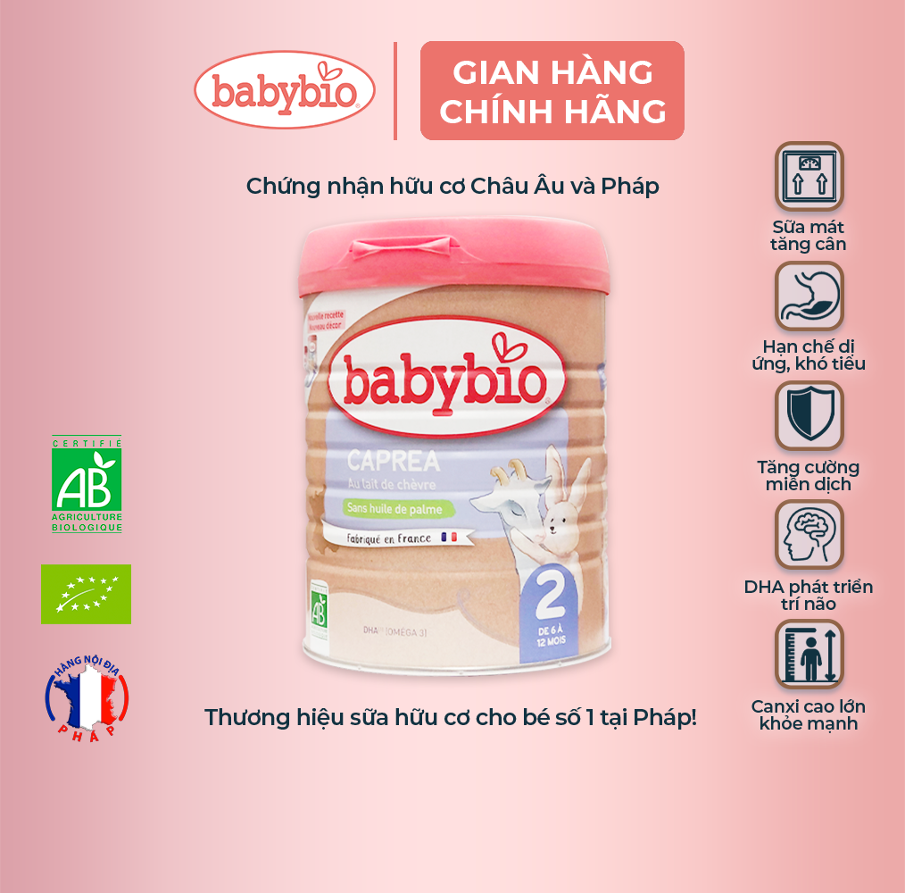 Babybio organic goat milk No. 2 800g (6 - 12 months)