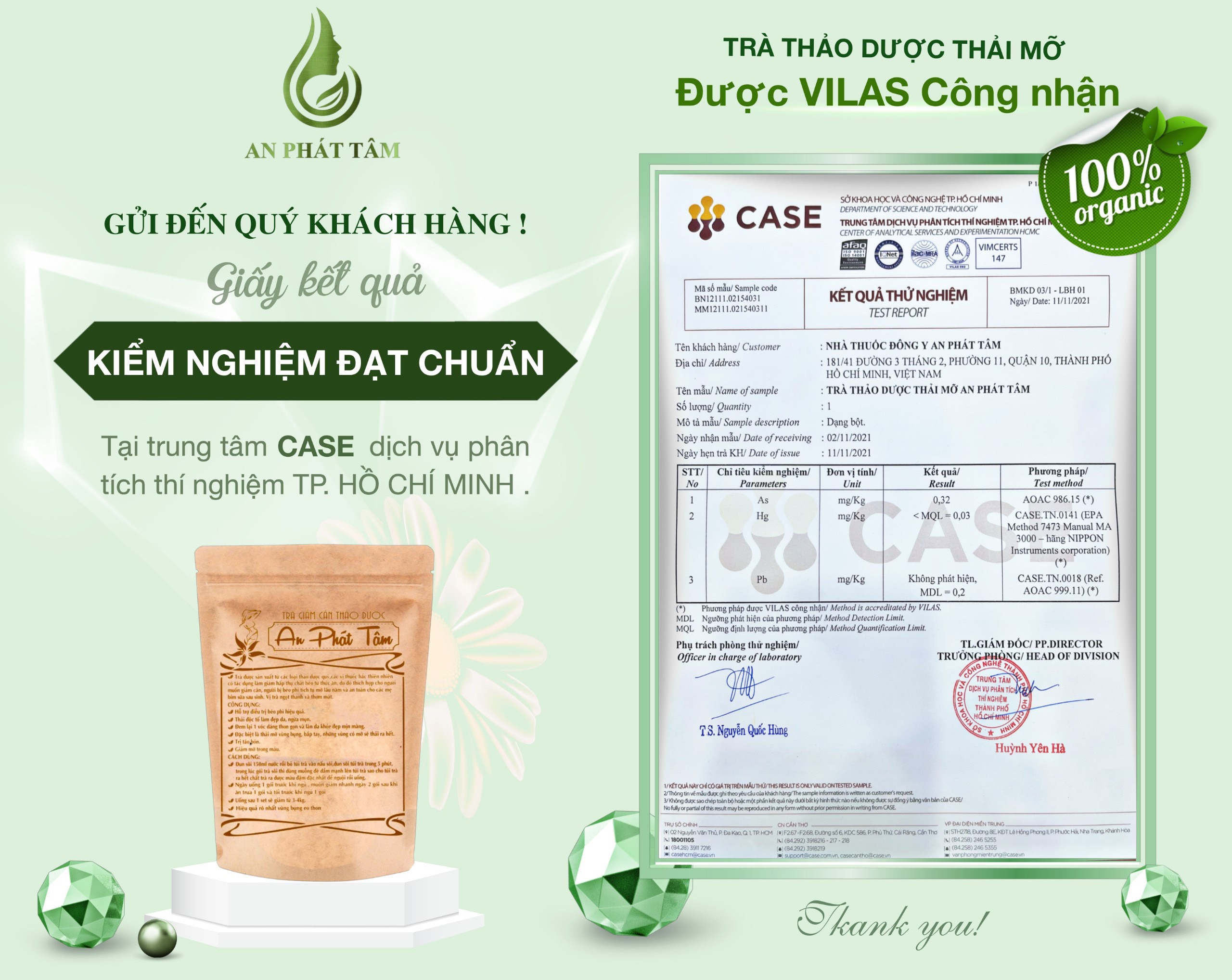Combo Trà + thuốc giảm cân An Phát Tâm