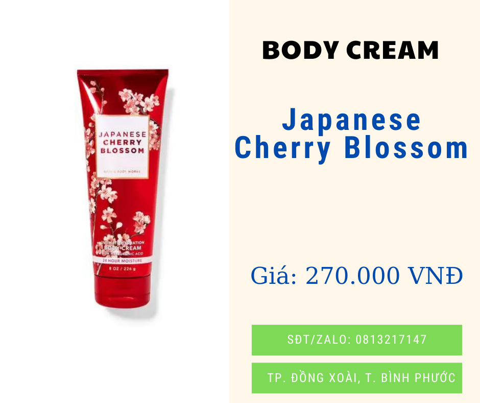 [BBW] Body Cream bath & body work 226g nhiều mùi