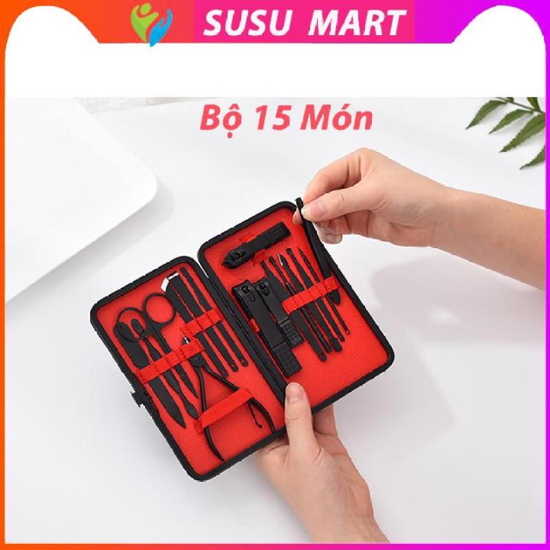 Bộ Bấm Móng Kềm Cắt Móng Tay Dụng Cụ Làm Móng Gang Nhật Bản Sắc Bén 12Món 15Món 18Món Cao Cấp S01