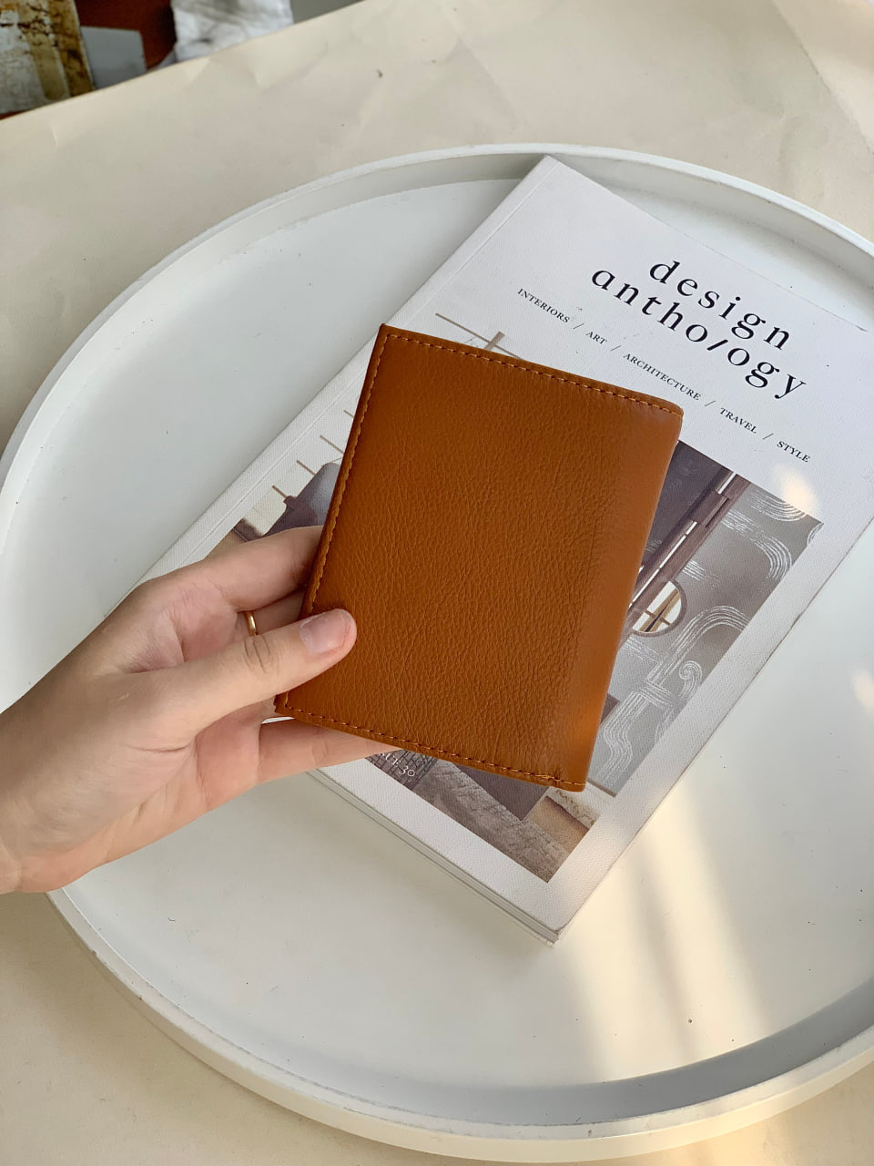 Ví nam LAGOM Da thật - Tidy Wallet Dáng đứng
