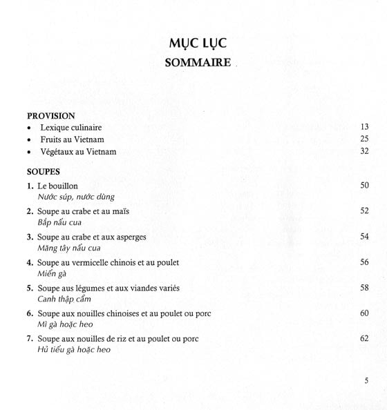 Fahasa - Những Món Ăn Việt Nam (Song ngữ Pháp - Việt)