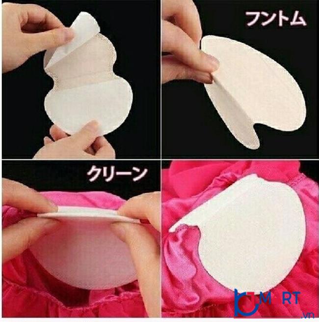Set 10 miếng dán, thấm mồ hôi vùng nách Nhật Bản