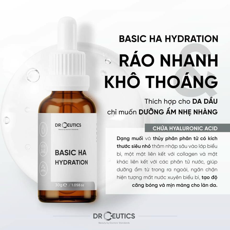 [Chính Hãng] Serum HA Basic Hydration Drceutics Cho Da Dầu Mụn
