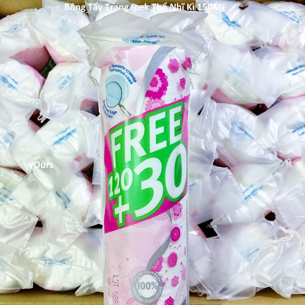 [HCM]Bông Tẩy Trang Ipek 120 + 30 Miếng