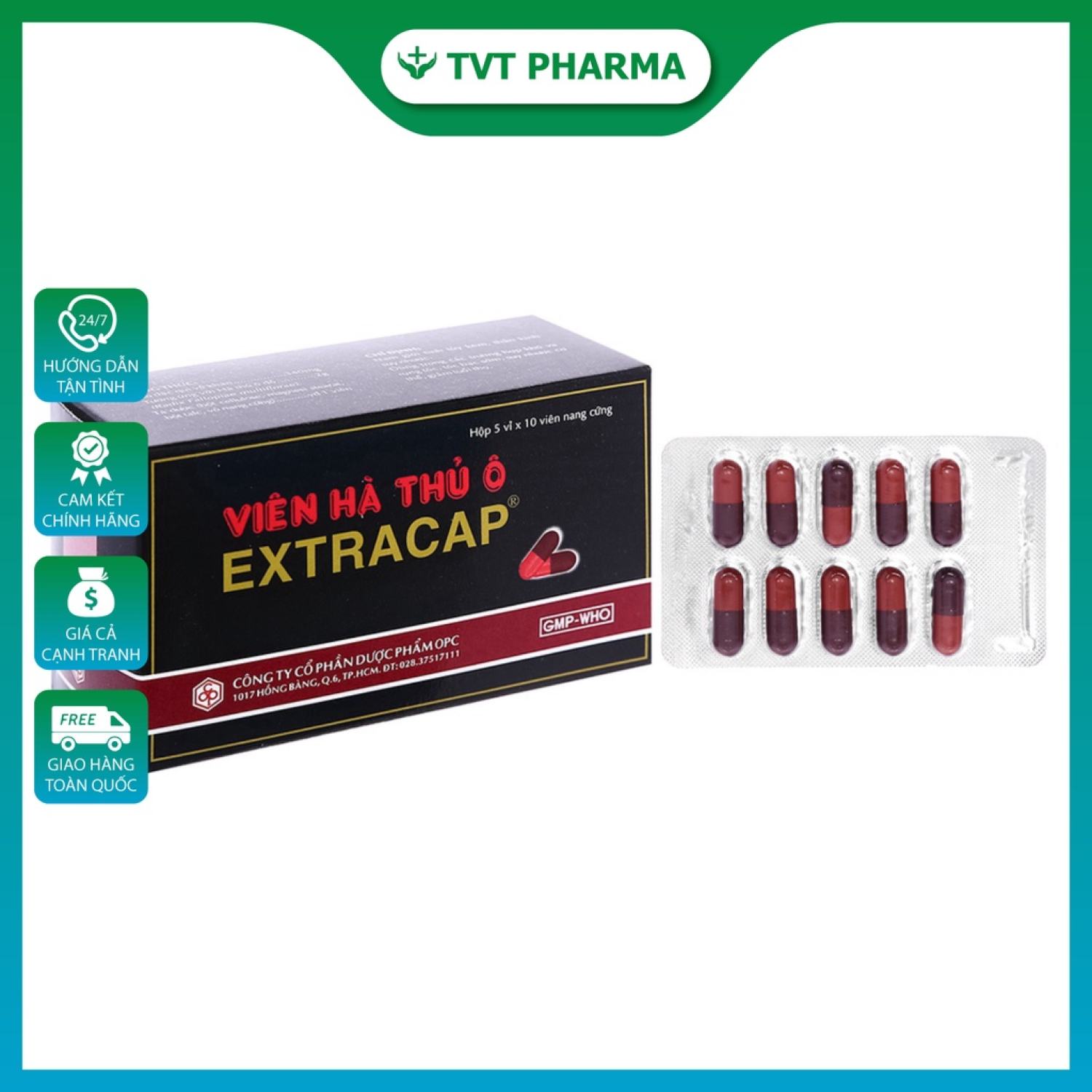 Viên Hà Thủ Ô EXTRACAP (Hộp 50 viên)