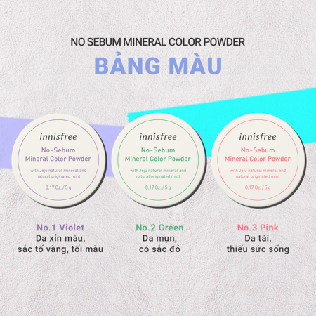 Phấn phủ Innisfree kiềm dầu No Sebum