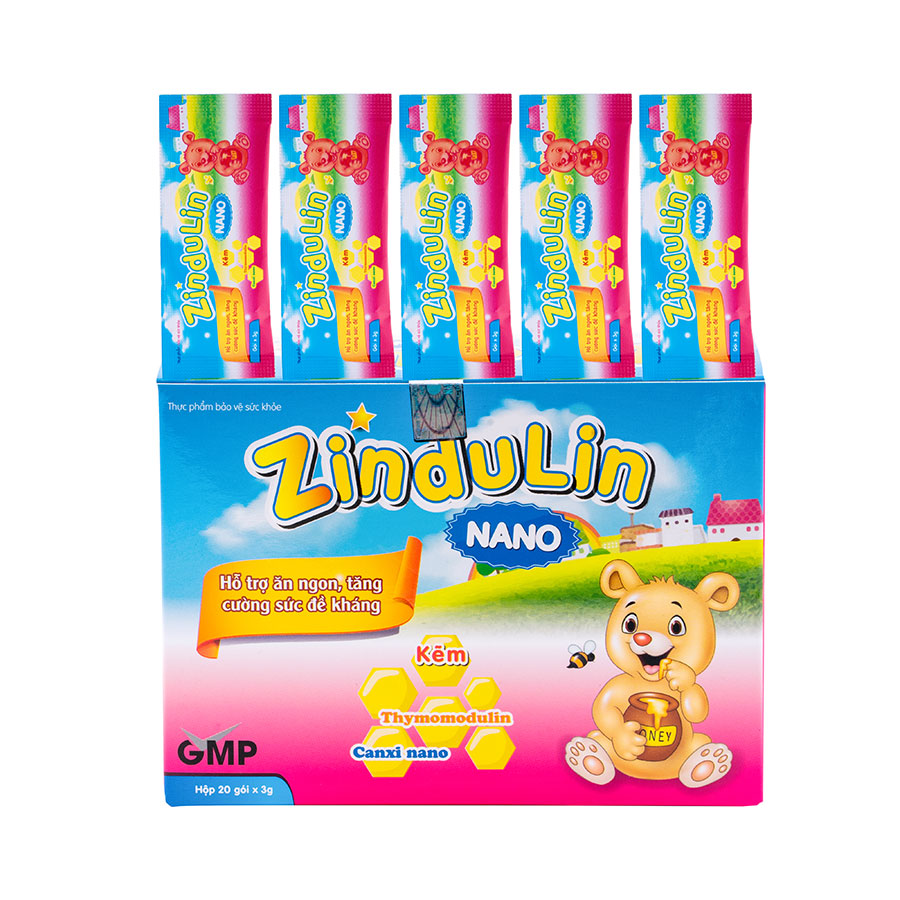 ZINDULIN NANO; HỘP 20 GÓI X 3GR  (Cốm vi sinh)