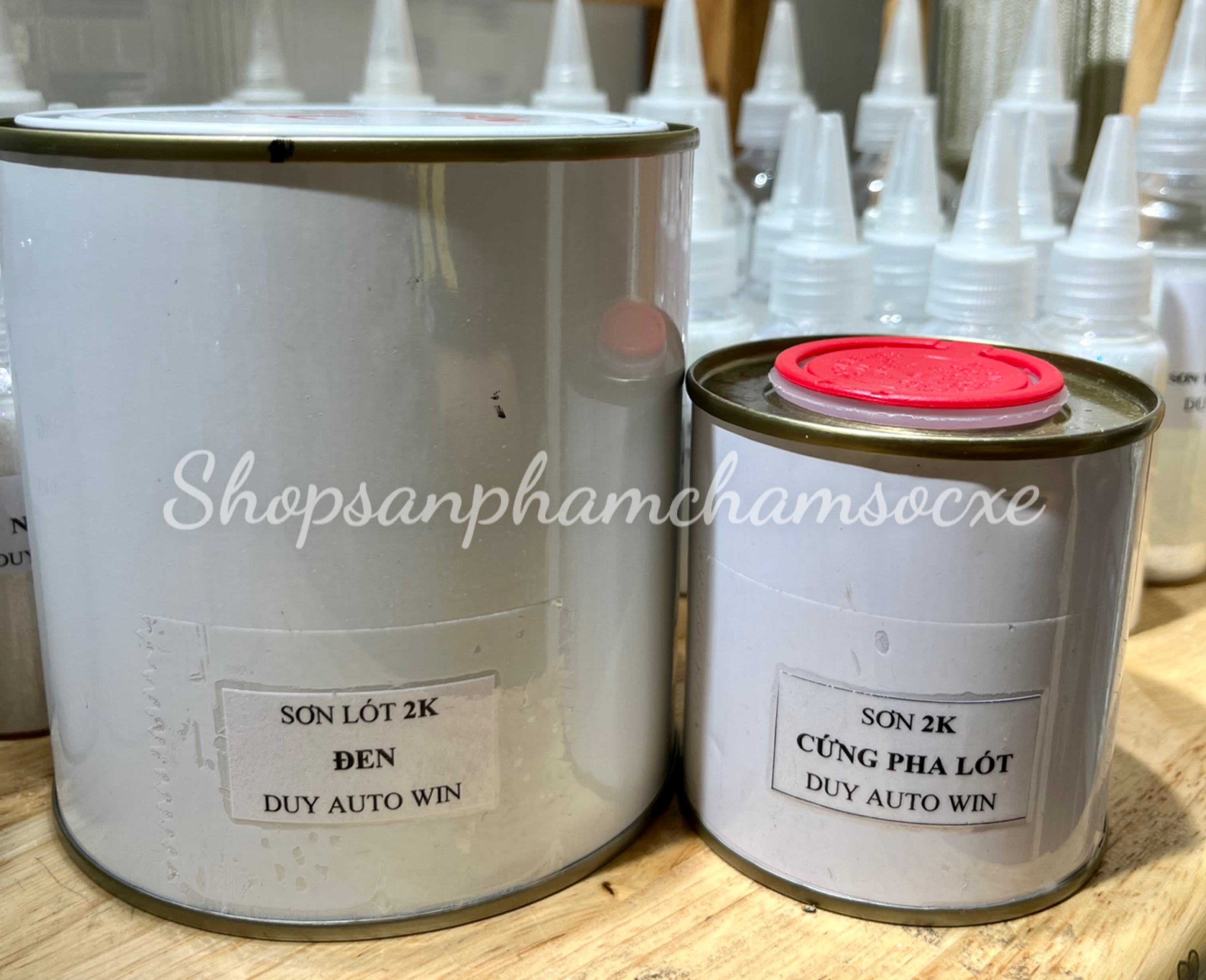 Sơn lót đen 2k điền đầy - Đậm đặc - Bao gồm cứng