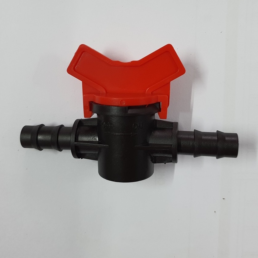 Van khóa ống LDPE 10x12mm dùng trong hệ thống tưới tự động