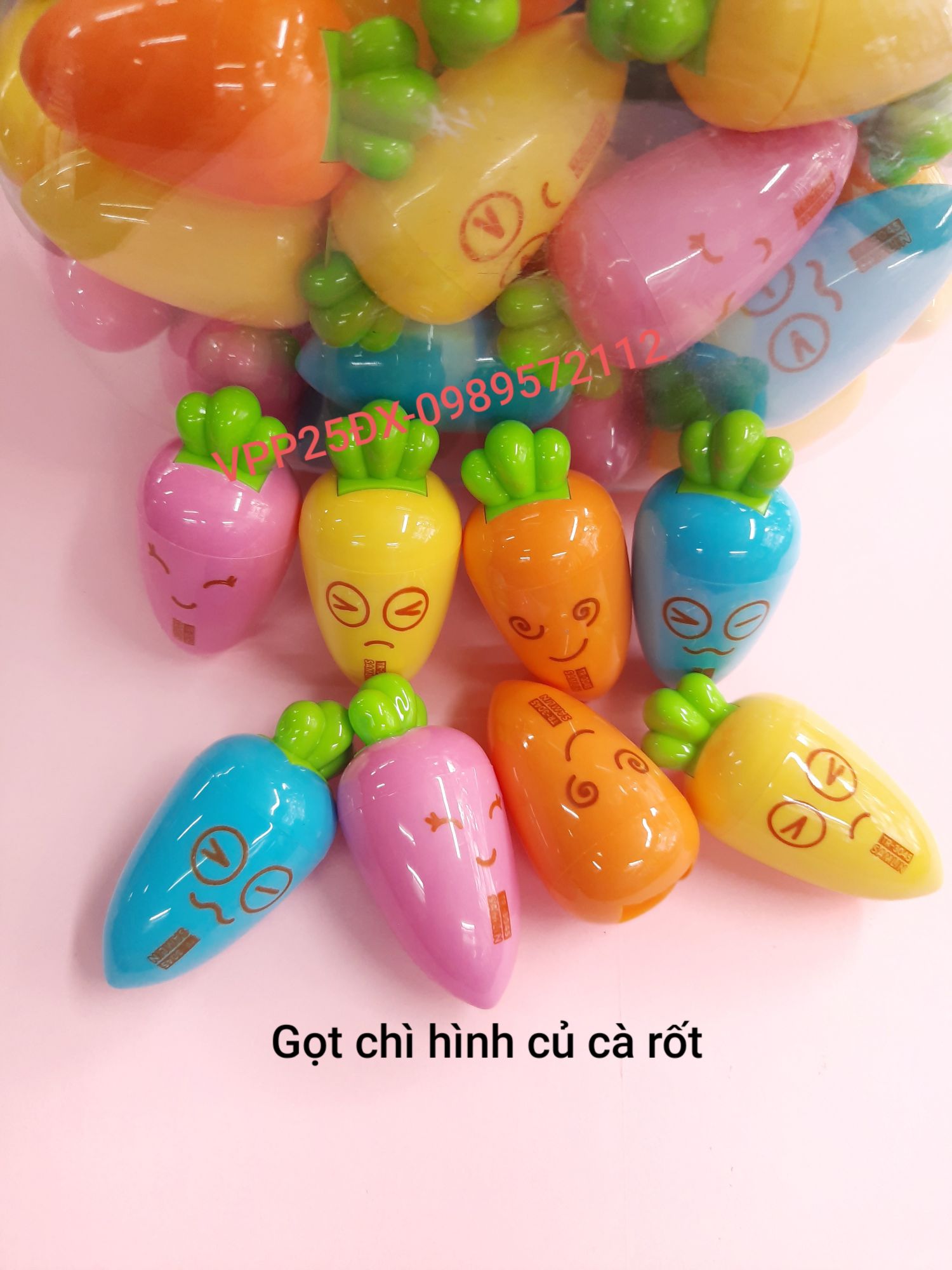 combo 2 cái gọt chì-chuốt chì hình củ cà rốt