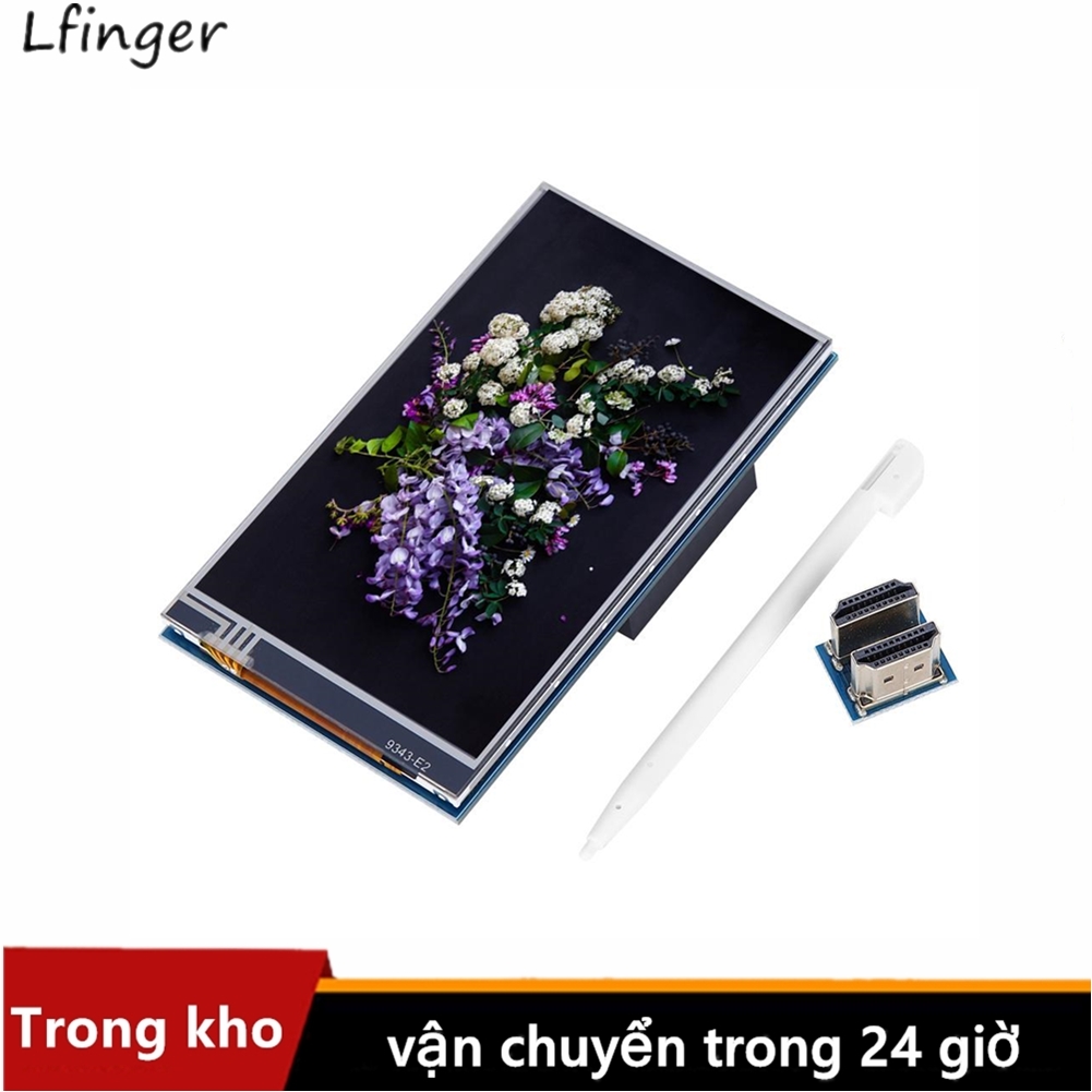 Màn Hình 4 Inch Màn Hình HDMI IPS HD 800X480 Cảm Ứng Điện Trở DC 5V Cho Raspberry Pi 3B +/4B
