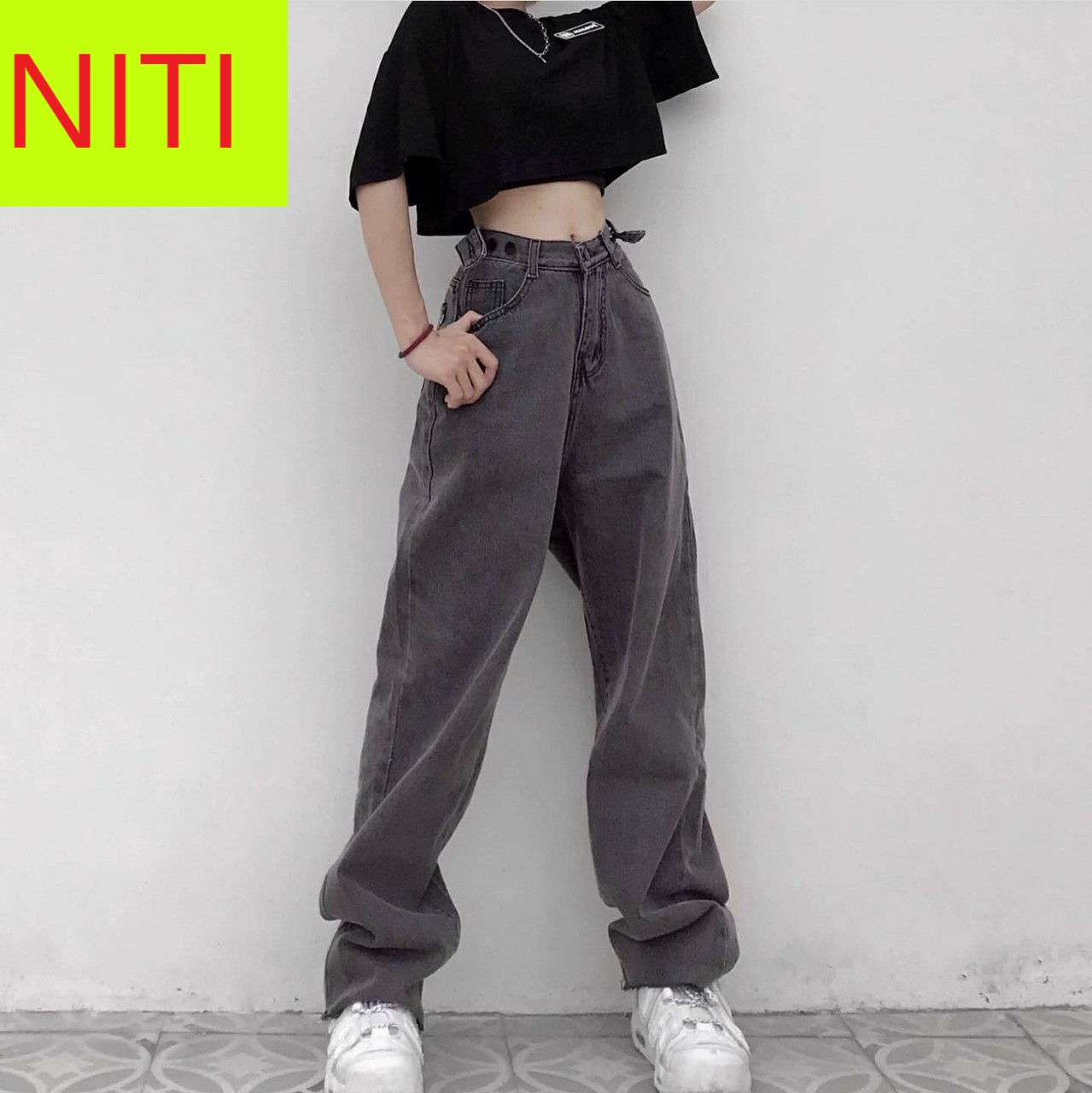 [HCM][ MỊN THÔI RỒI!! ] QUẦN JEAN NỮ LƯNG CAO KIỂU QUẦN JEAN ỐNG RỘNG NỮ MÀU XÁM LAI CUỐN FORM DÀI RỘNG THỤNG SIÊU BỤI SIÊU NGẦU CỰC CÁ TÍNH