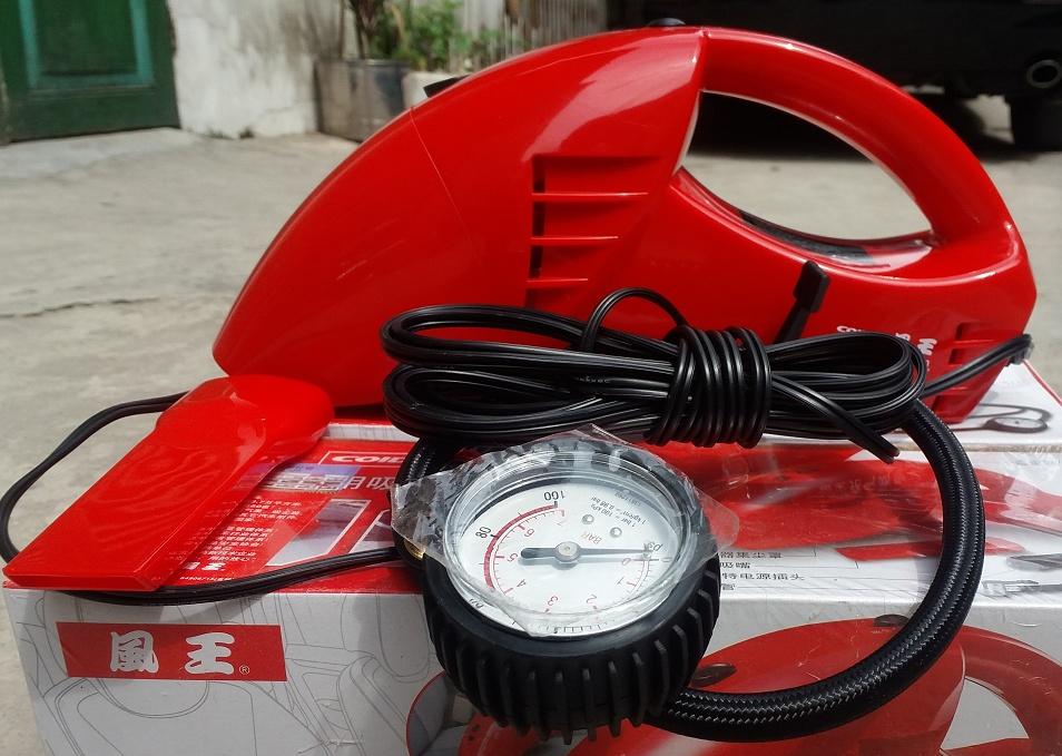 Máy bơm lốp và hút bụi cho ô tô COIDO 6023 ( đỏ )