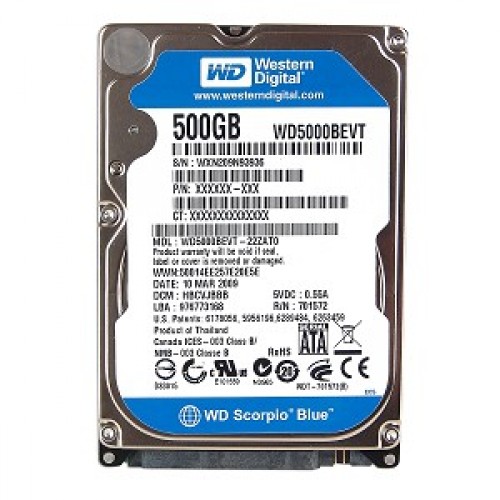 Ổ cứng laptop Sata Hitachi, Seagate, Western 500gb