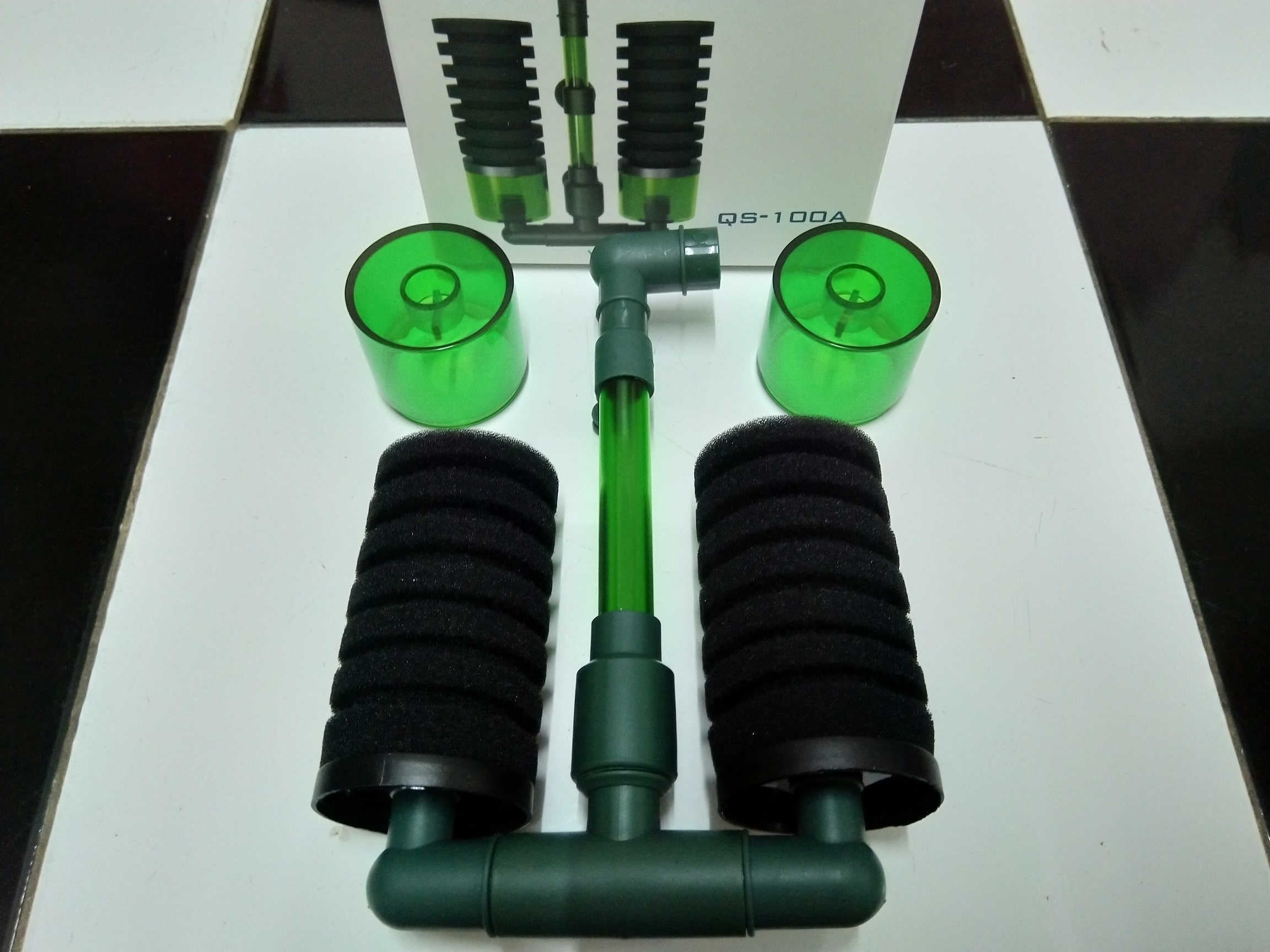 Lọc bio vả sủi khí QANVEE dùng cho bể cá.