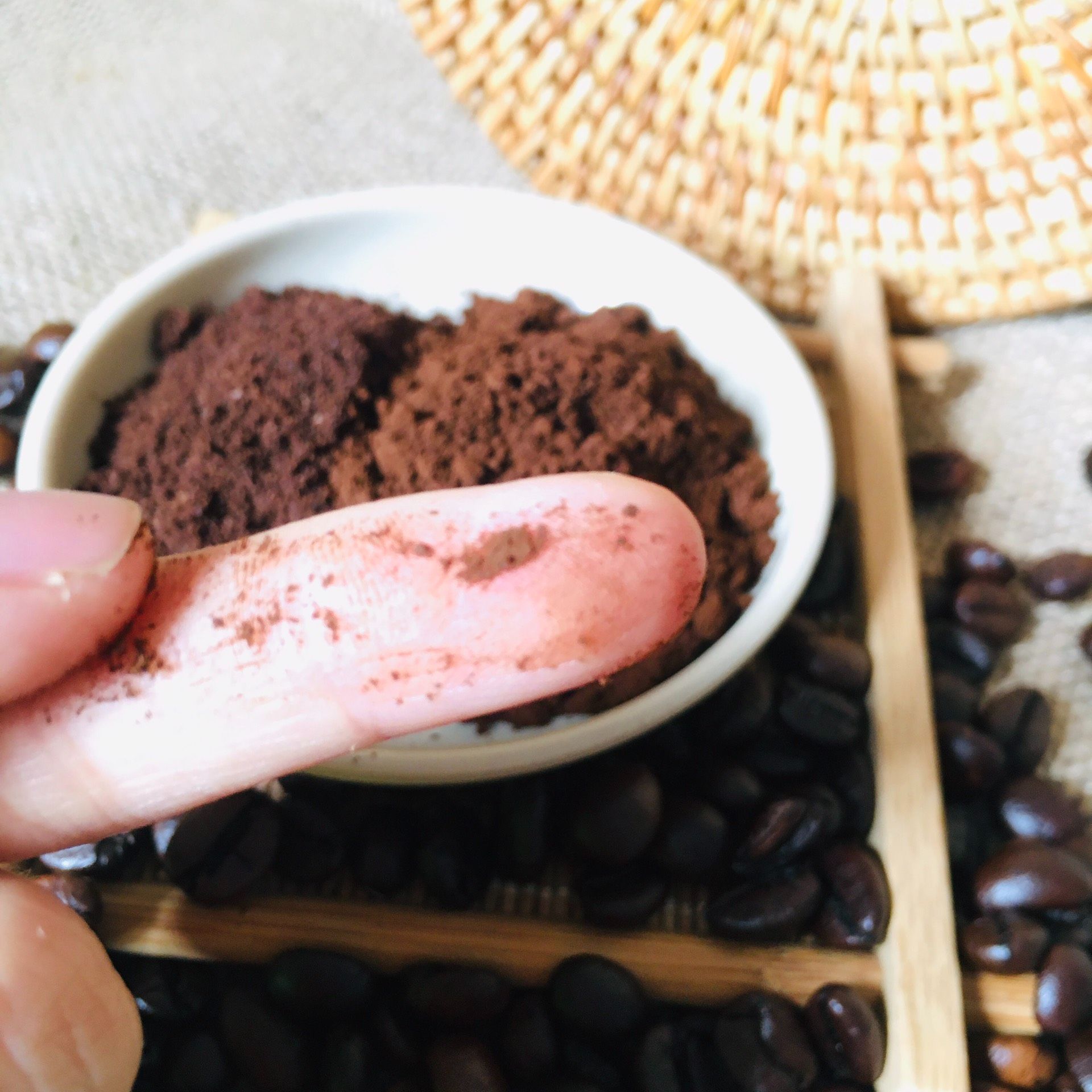 Bột cà phê nguyên chất xay mịn MỘC - dưỡng da trắng hồng, mềm mại, se khít lỗ chân lông, làm đều màu da và làm mờ thâm nám túi dùng thử 10g, chai 100/200ml handmade