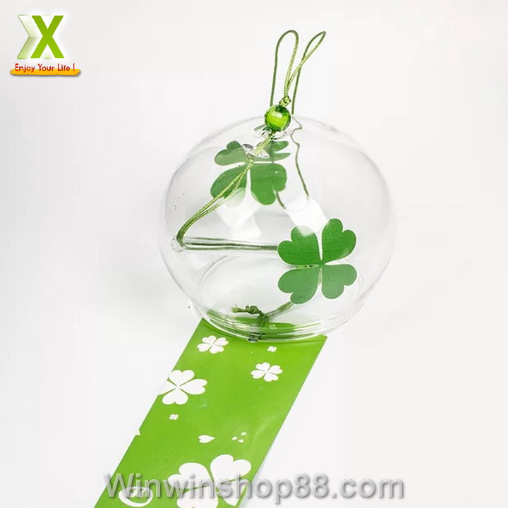 [FREESHIP MAX 15K][HCM]Chuông gió Nhật Bản Furin cỏ 4 lá may mắn