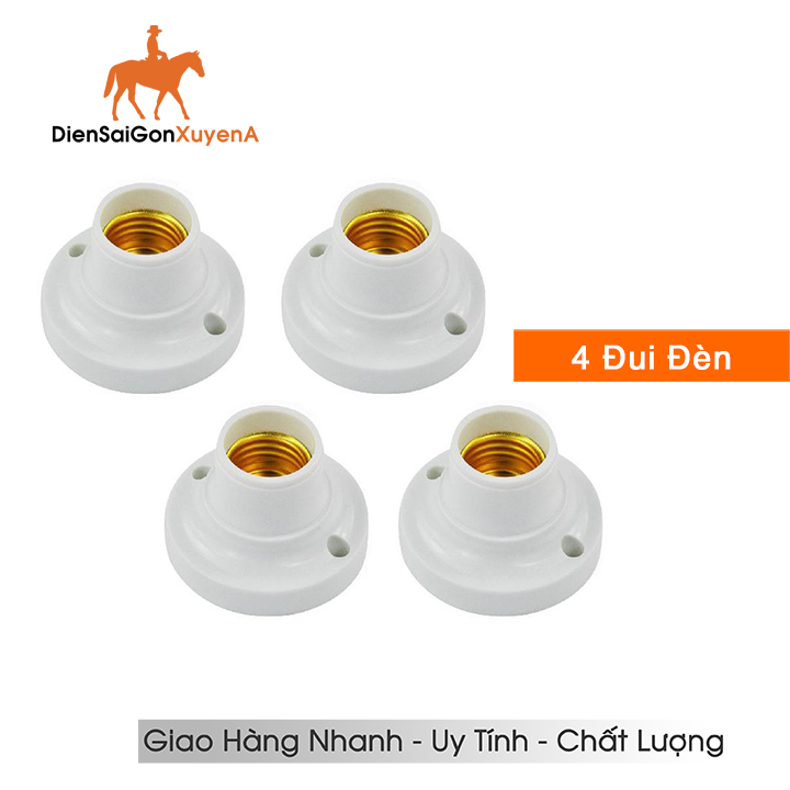 4 Đui đèn tiêu chuẩn gắn tường cao cấp E27 NIVAL - Điện Sài Gòn Xuyên Á