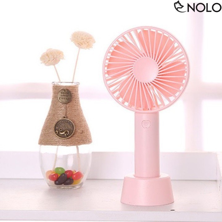 Quạt Tích Điện Mini Cầm Tay 3 Chế Độ Gió
