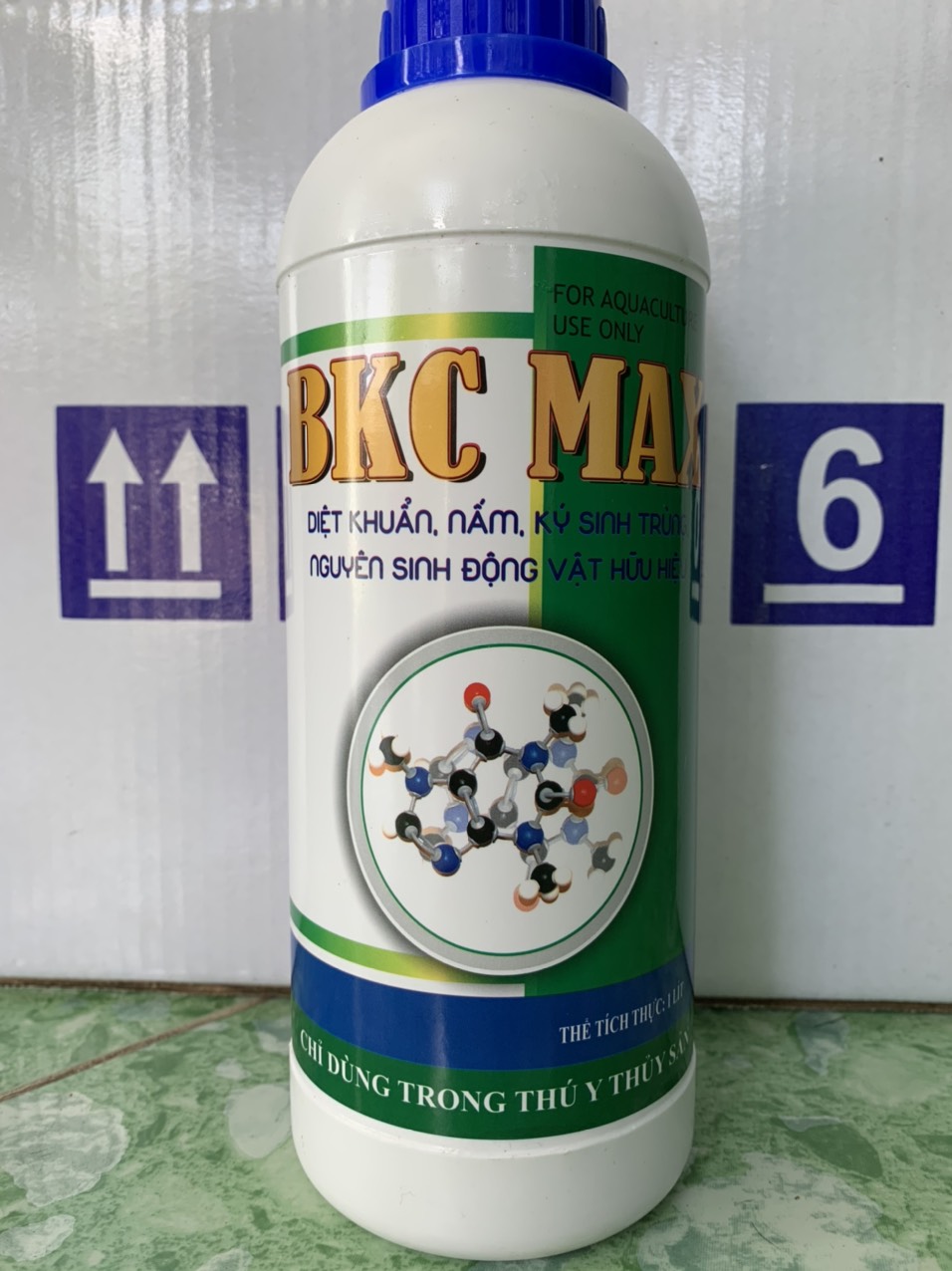 BKC Max diệt khuẩn nấm ký sinh trùng trên tôm cá