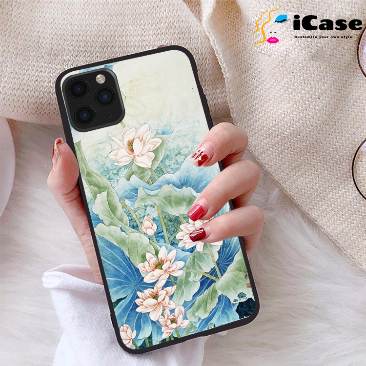 Ốp lưng iPhone 11 Pro Max viền dẻo TPU BST Sen