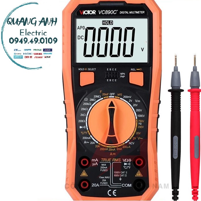 Victor VC890C + Đồng hồ vạn năng điện tử Victor VC890C+ | Lazada.vn