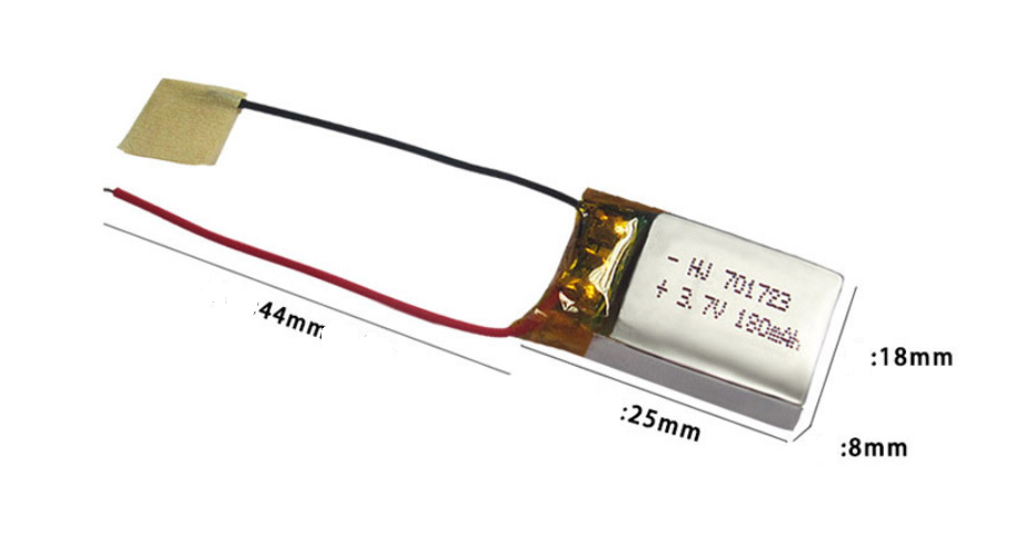 Pin Lipo 1s 3.7V 180mah 701723 Máy bay điều khiển từ xa Flycam có mạch xả 20c sạc lại nhiều lần