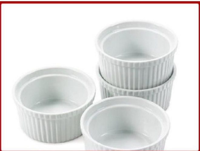 [HÀNG CHẤT LƯỢNG] Khuôn sứ Ramekin Tròn Sọc Làm Bánh 7cm