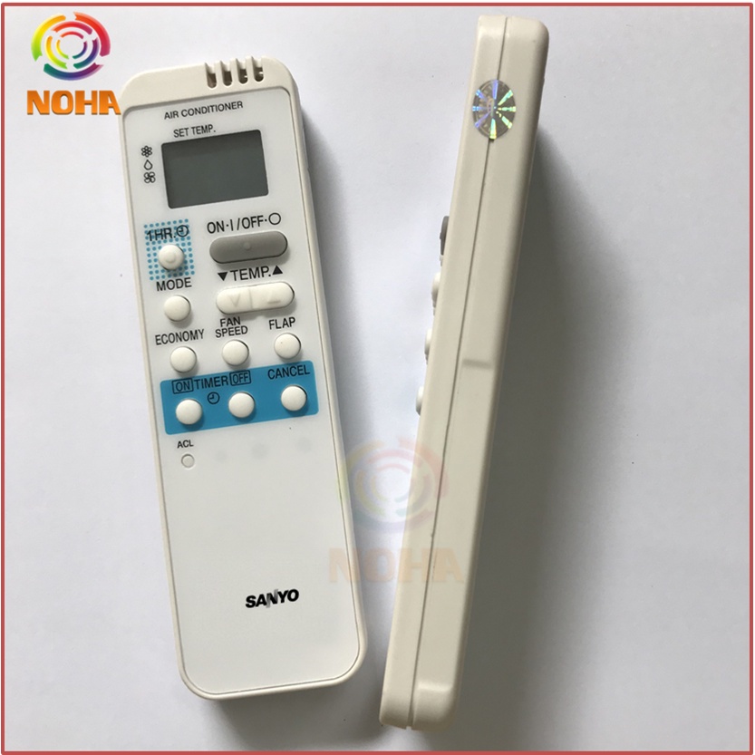 Remote máy lạnh sanyo, điều khiển điều hòa sanyo mẫu dài