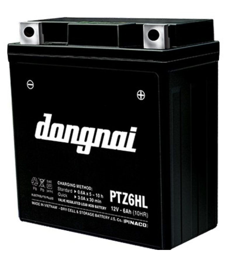 [HCM]PTZ6HL ẮC QUY XE MÁY  KHÔ ĐỒNG NAI (12V-6AH)