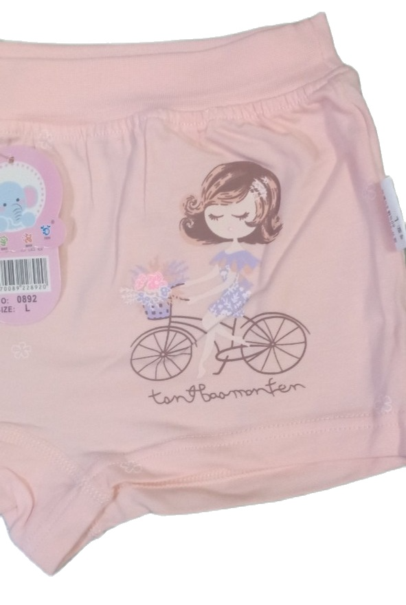-COMBO 5 QUẦN CHIP ĐÙI BÉ GÁI COTTON HAPPY (2 size từ 16-23kg)