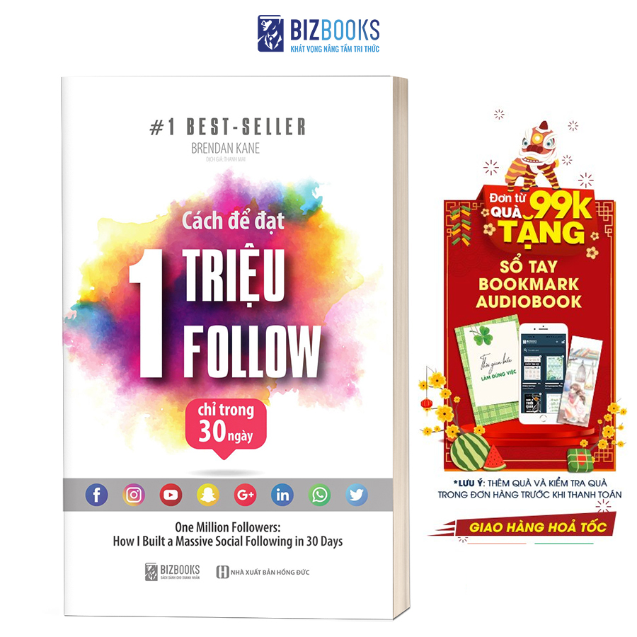 Sách - Cách Gia Tăng 1 Triệu Followers Chỉ Trong 30 Ngày