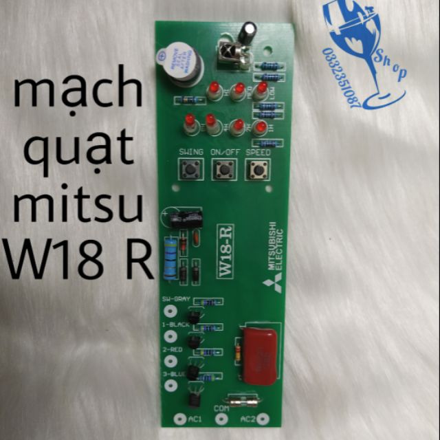 [Mã ELHA9 giảm 15% đơn 50K] Bo mạch quạt treo Mitsubisi W18-R