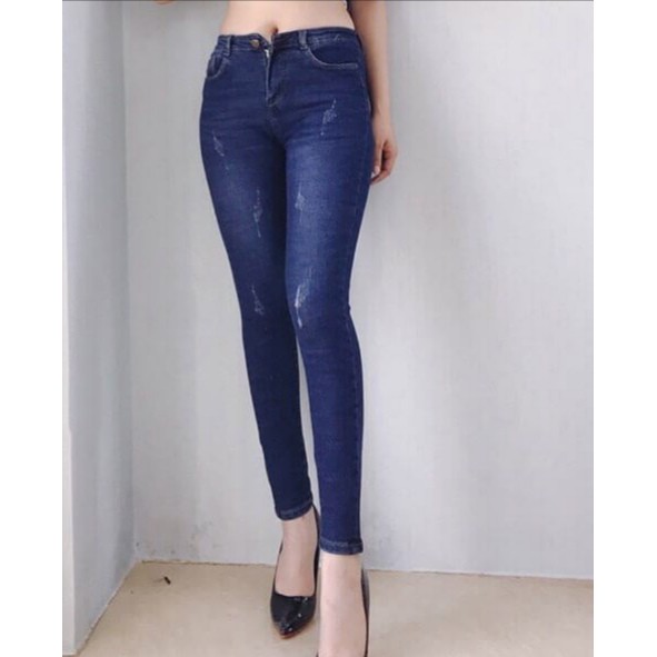 [HCM]Quần Jean Nữ Cào Co Giãn Lưng Cao