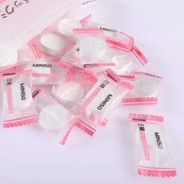 Combo 10 viên mặt nạ giấy nén Miniso Nhật Bản