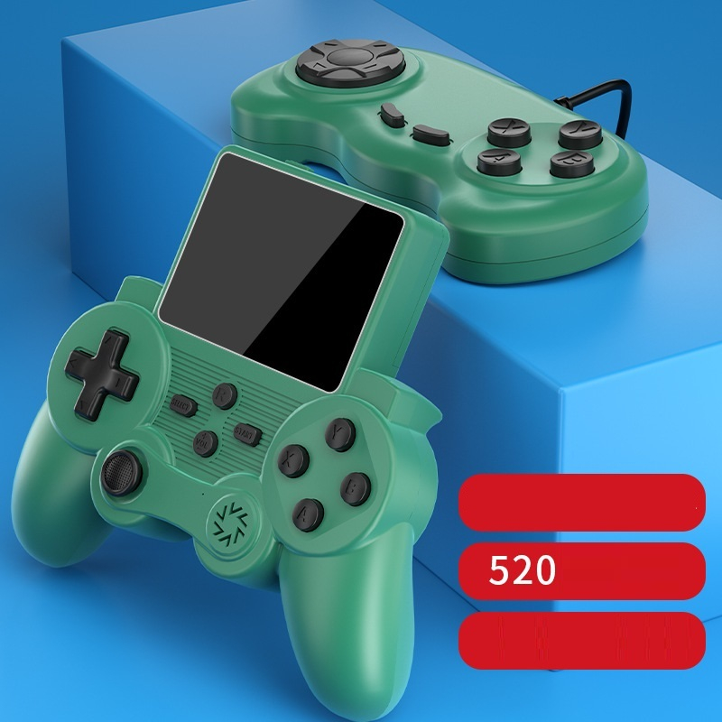 Máy chơi game cầm tay Sup 400 trò kèm pin cáp sạc (đỏ,xanh,đen)>Bản nâng cấp 520 game