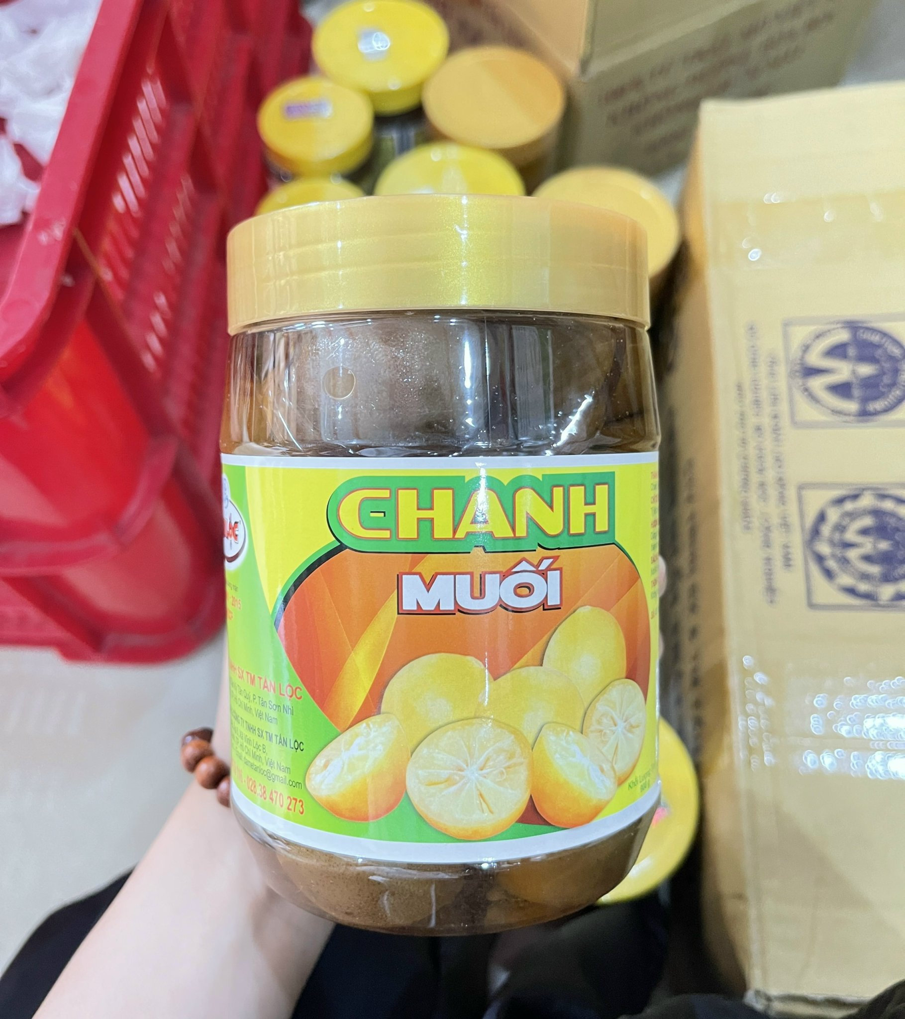 Chanh muối trái 900g Tấn Lộc Chua Ngọt Mặn Thanh Mát, Bổ Dưỡng Cho Sức Khỏe