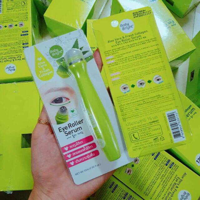 Cây lăn MASSAGE mắt EYE MASK ALOE VERA & FRESH COLLAGEN Cathy Doll Thái Lan cao cấp