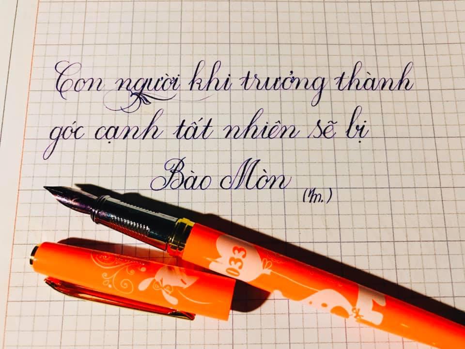 🍂 Bút máy LeTa 033 ngòi mài thanh đậm