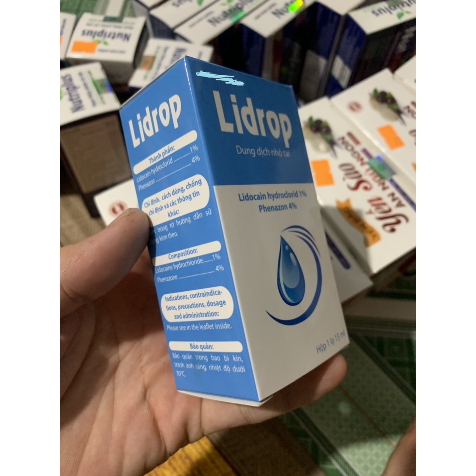 Lidrop- Dung dịch nhỏ tai lọ 15ml ĐẠT CHUẨN GPP