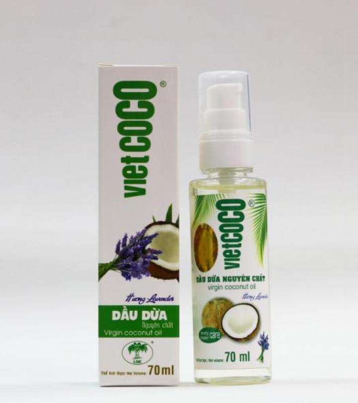 Dầu dừa nguyên chất organic VIETCOCO 70ML - hương lavender nhập khẩu
