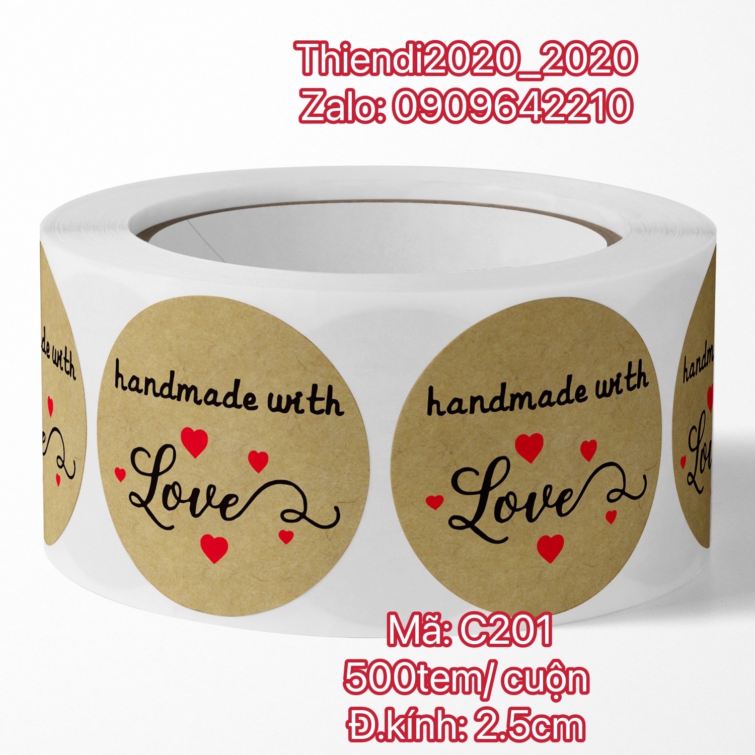 TEM_STICKER-Tem chữ " Thank you" << Đ.KINH 2.5CM, 500TEM/CUON- 20 MẪU ĐẸP>>