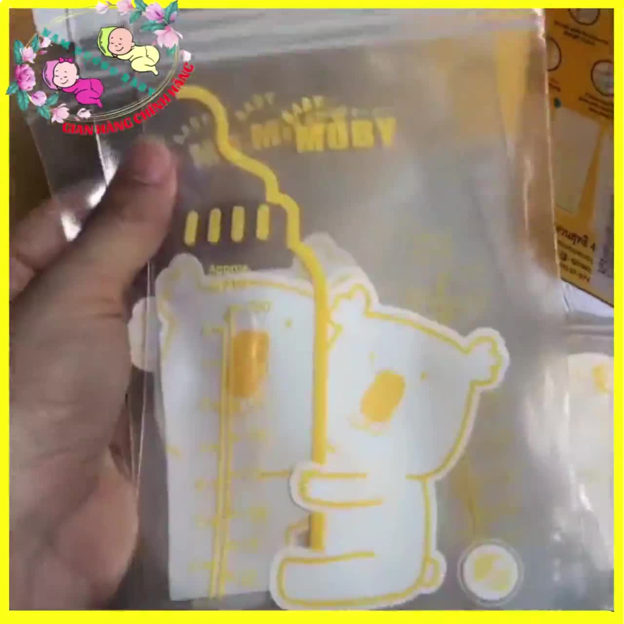 Túi trữ sữa Moby Thái Lan hộp 40 túi
