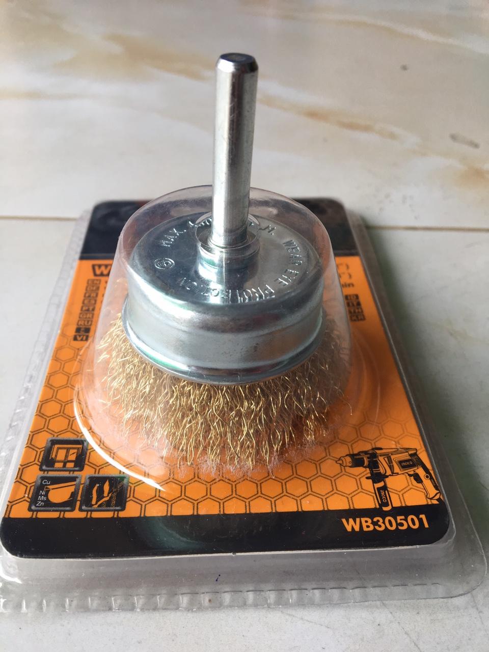 Bánh cước có cán 50mm ingco wb30501