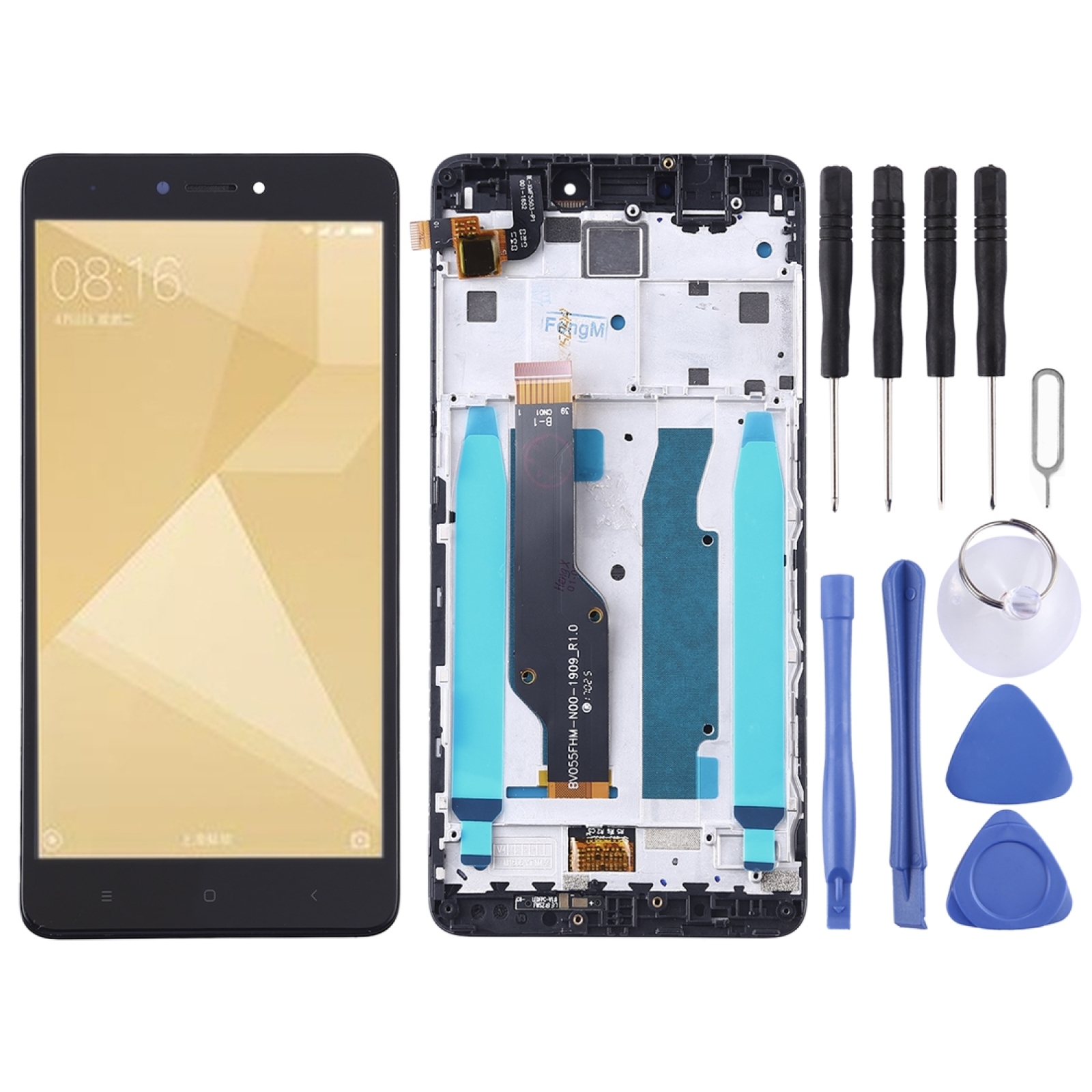 Màn Hình LCD Và Bộ Số Hóa Toàn Bộ Lắp Ráp Có Khung, Dành Cho Xiaomi Redmi Note 4X (Trắng)